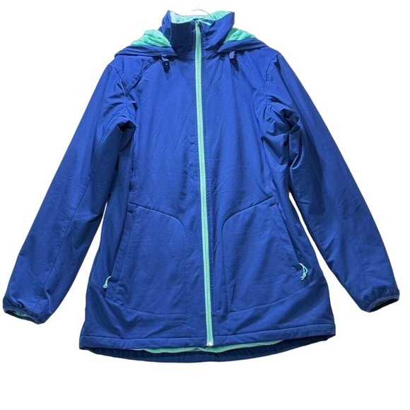 Womens Jacket DULUTH TRADING COMPANY FROSTMITE Parka Hoodie Water Repellent Flex - Picture 1 of 6